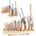 Expandable Bamboo Pots & Pans Organizer