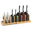 Expandable Bamboo Pot Lid Organizer