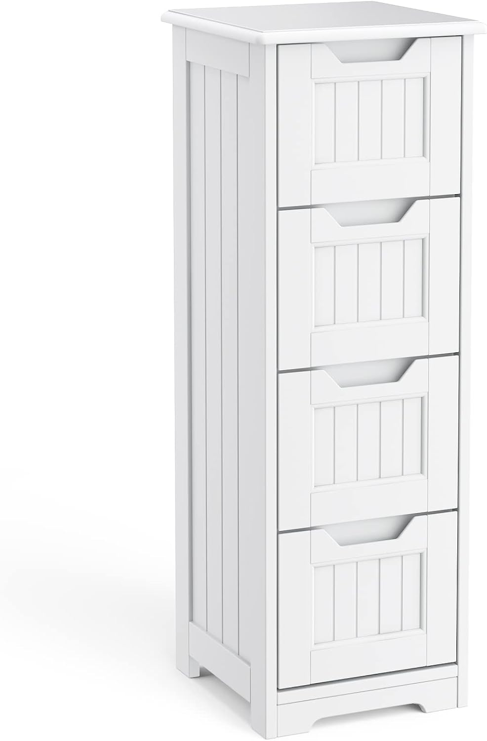 White Freestanding Bathroom Storage Cabinet