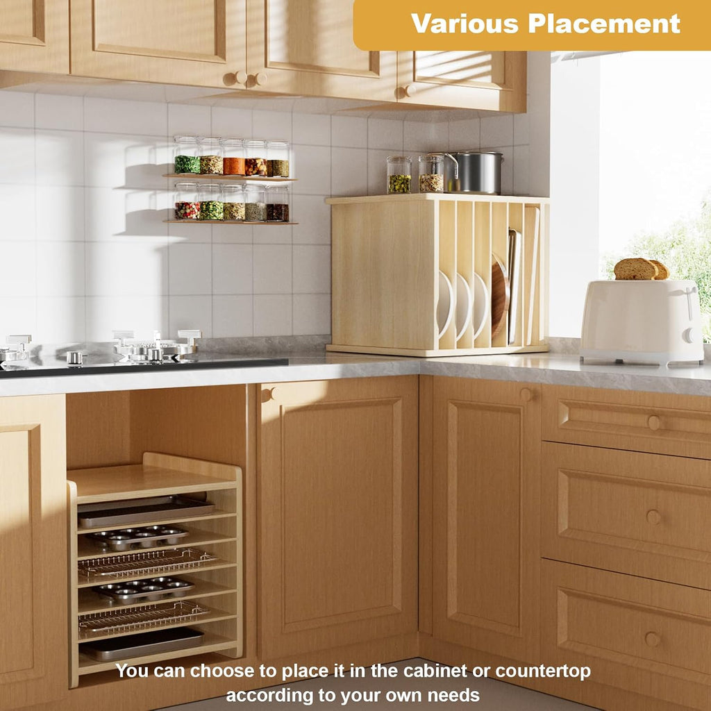 7‑Tier Kitchen Tray & Pan Organizer
