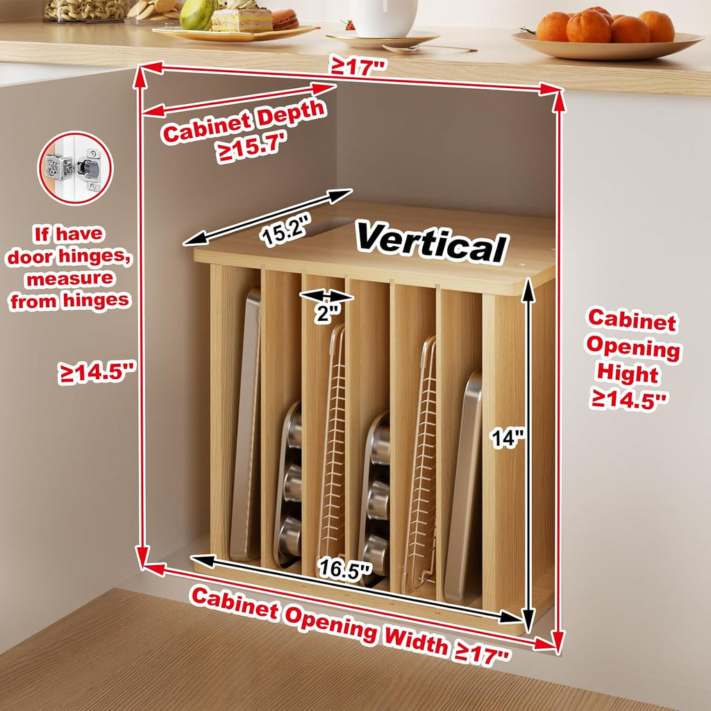 7‑Tier Kitchen Tray & Pan Organizer