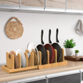 Expandable Bamboo Pots & Pans Organizer