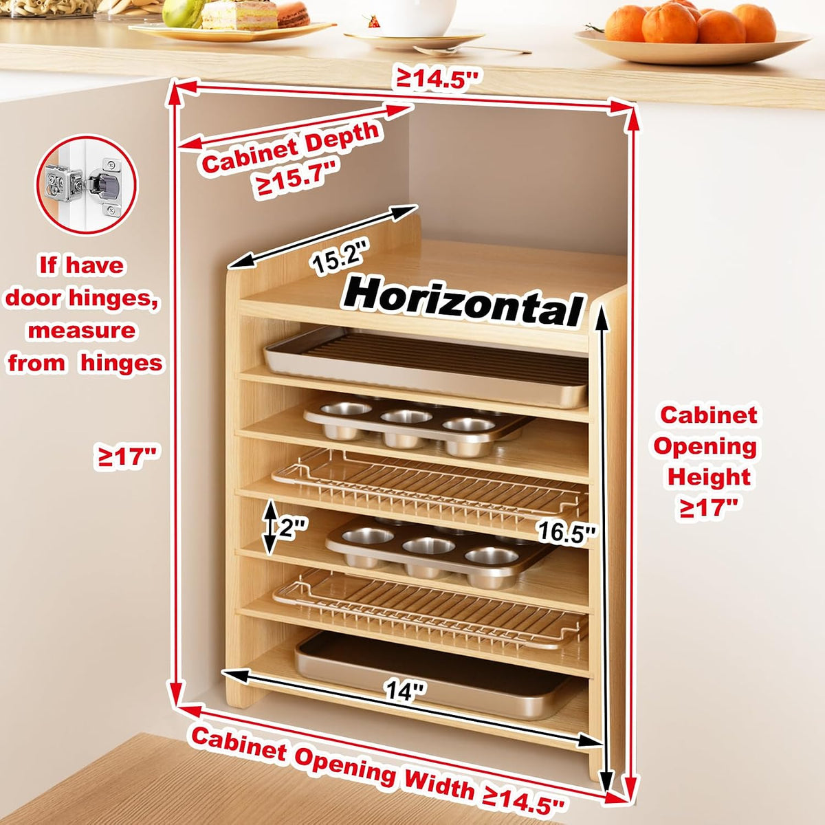 7‑Tier Kitchen Tray & Pan Organizer