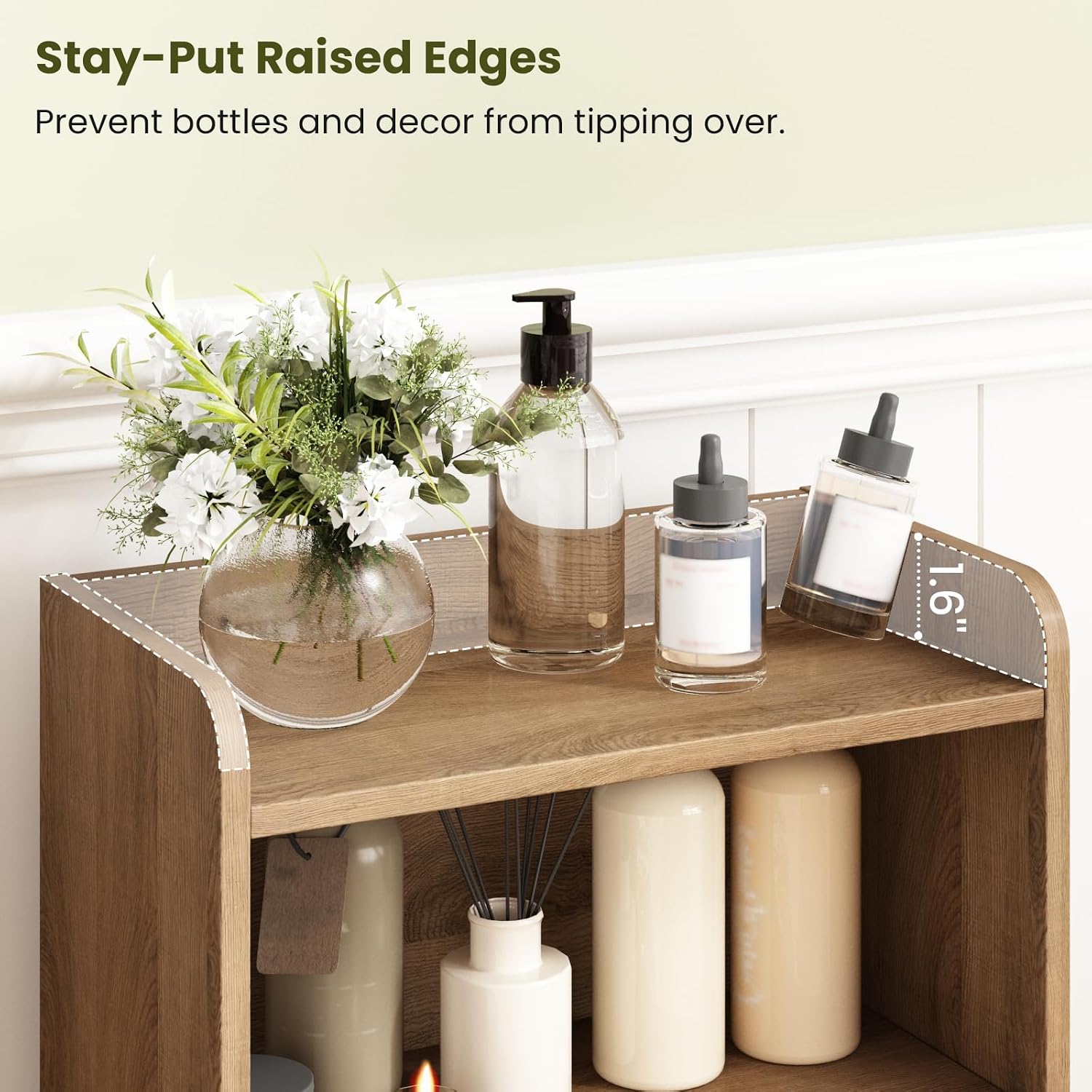 Natural Rattan Bathroom Storage Cabinet
