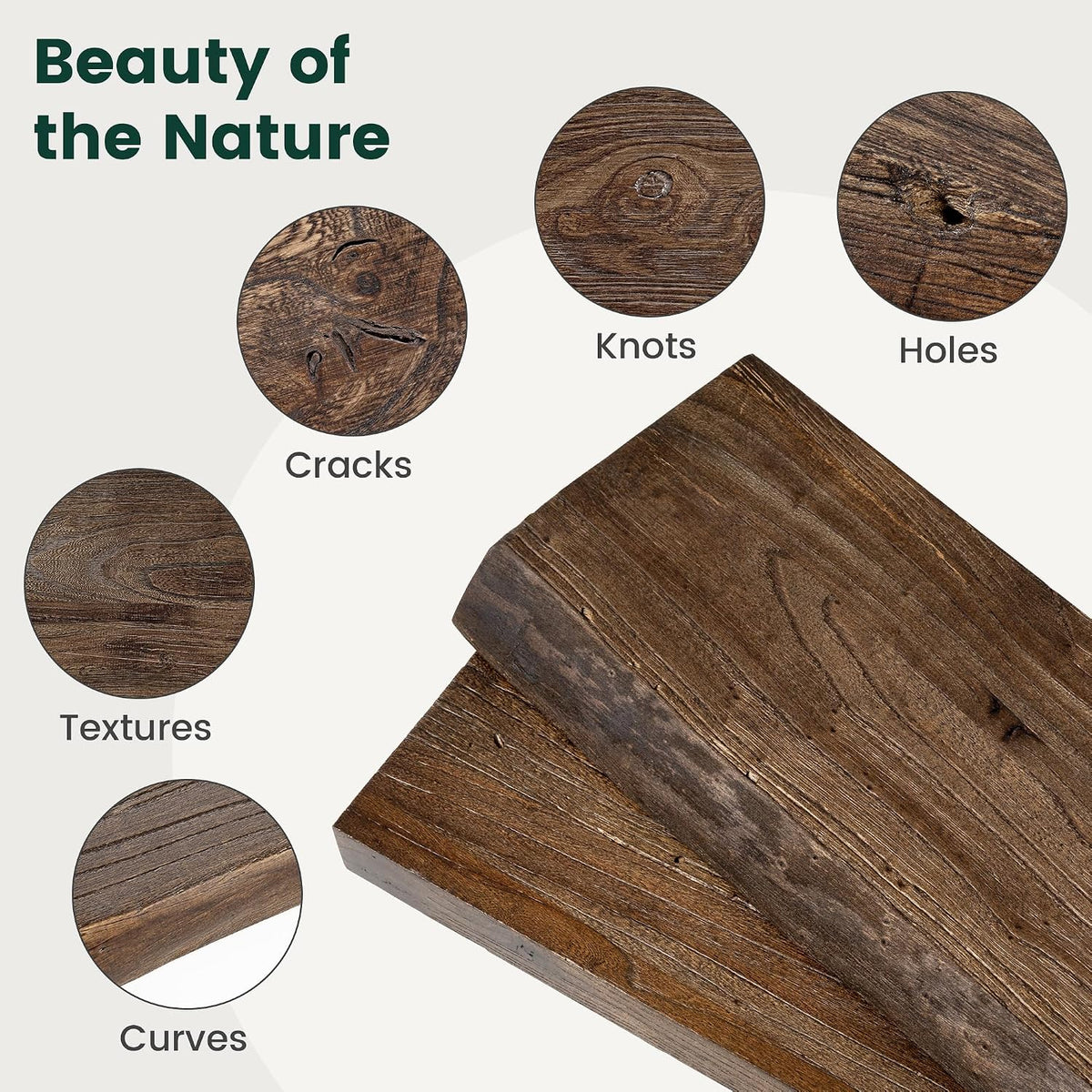 Walnut Live Edge Floating Shelves Set of 2