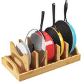 Bamboo Pot Lid Organizer for Cabinet